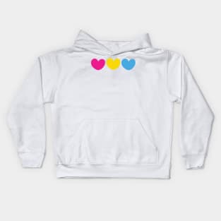 Pansexual pride flag Kids Hoodie